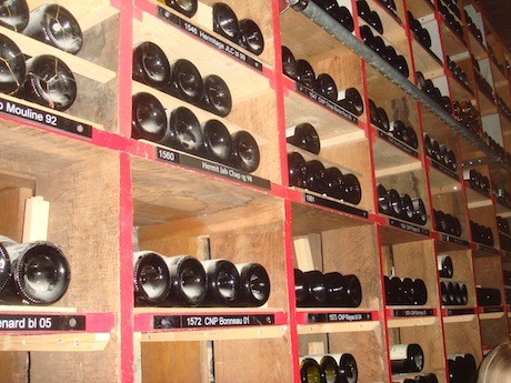 Wine cellar at the Plaza Athénée hotel in the 8th Arrondissement of Paris