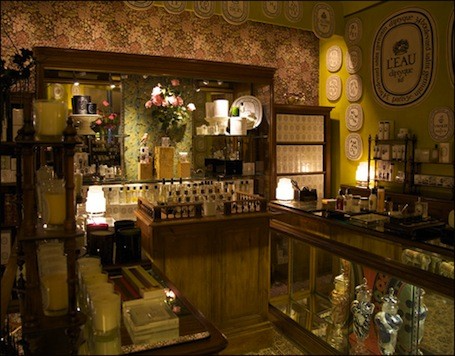 The Diptyque candle shop
