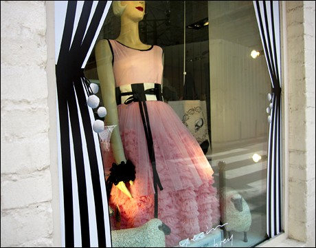 The fashionable Yesim Chambrey boutique, in the 6th Arrondissement, in Paris