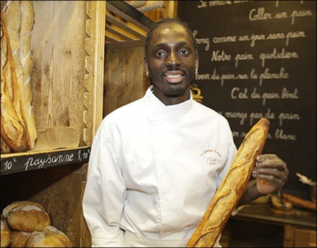 Djibril Bodian of Le Grenier à Pain, Abbesses, won last year's best baguette in Paris.