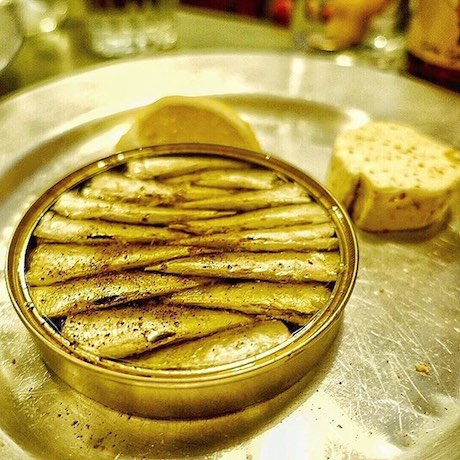 Anchovies at Septime, photo via Le Fooding instagram @lefooding
