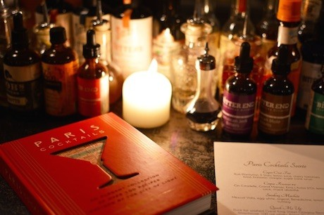 My book at Bespoke cocktail bar, where we held our first of many book parties around the world! photo via @LeahsTravels