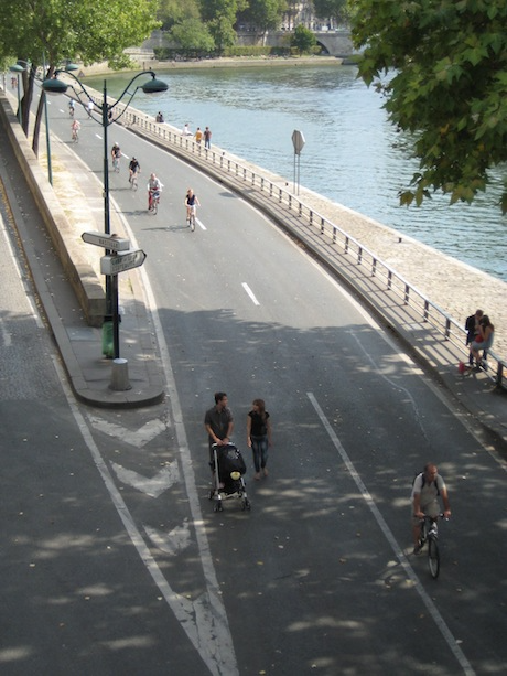 Paris is very bike friendly, with well-marked paths everywhere