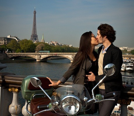 Triping Paris on a Vespa—how romantic!