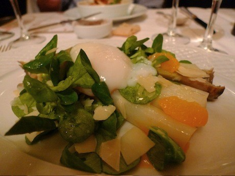 Asparagus salad at Le Chardenoux, a classic bistro in the 11th Arrondissement of Paris