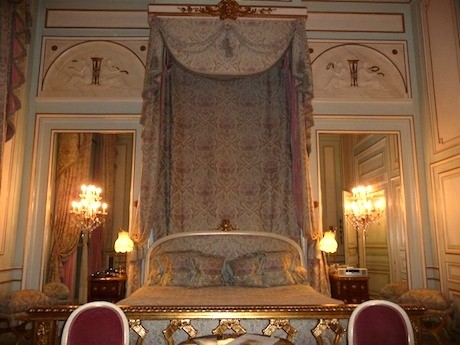 A suite at the Ritz Hotel in Paris