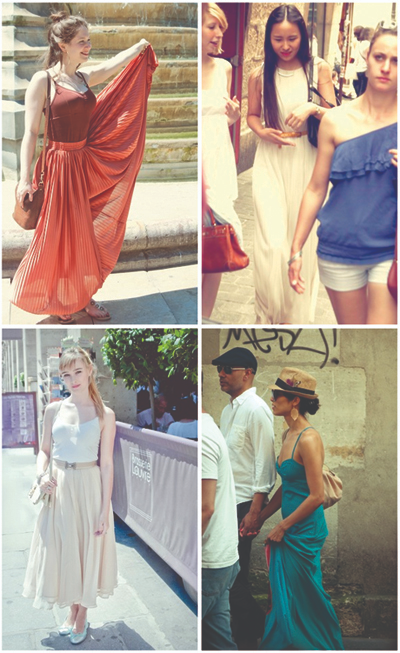 Easy, breezy summer fashion in Paris: Maxi skirts and dresses sweep the streets