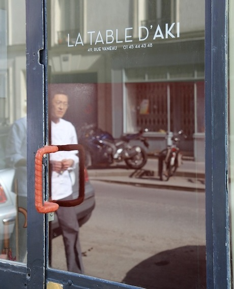 Akihiro Horikoshi, a veteran of haute cuisine Paris restaurant L'Ambroisie, cooks Japanese-inflected French classics at the new 7th Arrondissement prix-fixe spot La Table d'Aki