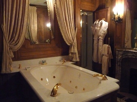 The bathroom at the Ritz Hotel in Paris
