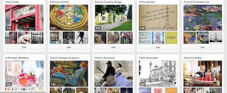 Just a few of our nearly 30 pinterest boards. 