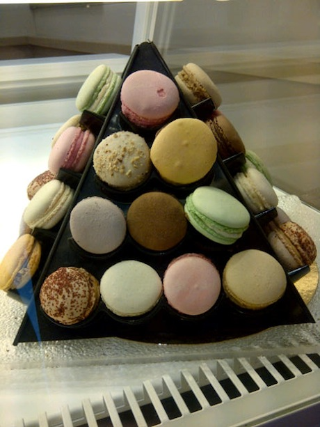 Displays of macarons are as delightful as the confections themselves