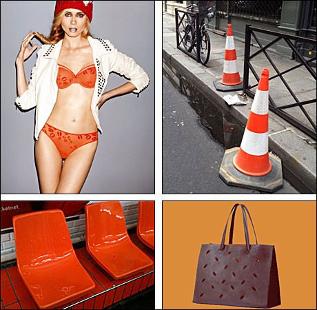 Paris Fashion: From the streets and the metro to the boutiques, orange is everywhere in Paris