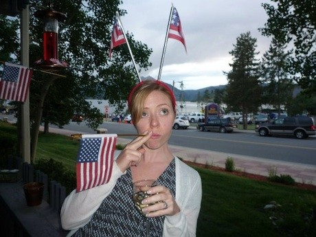 Shannon Vettes celebrating the Fourth of July