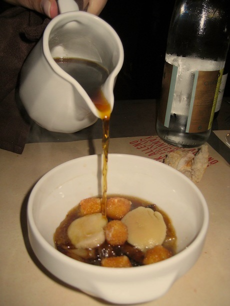 Onion soup at Terroir Parisien, the affordable bistro in the 5th Arrondissement of Paris helmed by the three-star Michelin chef Yannick Alléno.
