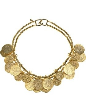 Kenneth Jay Lane coin necklace