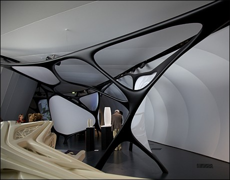 The Arab World Institute, in Paris, is hosting a mobile art pavilion by Zaha Hadid