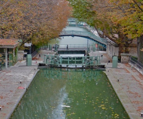Crossing the Canal St.-Martin, in the 10th Arrondissement