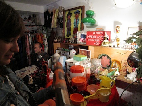 A selection of antiques at one of the brocantes or vide-greniers in Paris