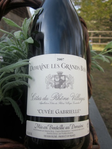 2007 Domaine les Grands Bois, Cuvée Gabrielle, Côtes du Rhône Villages (french wine)