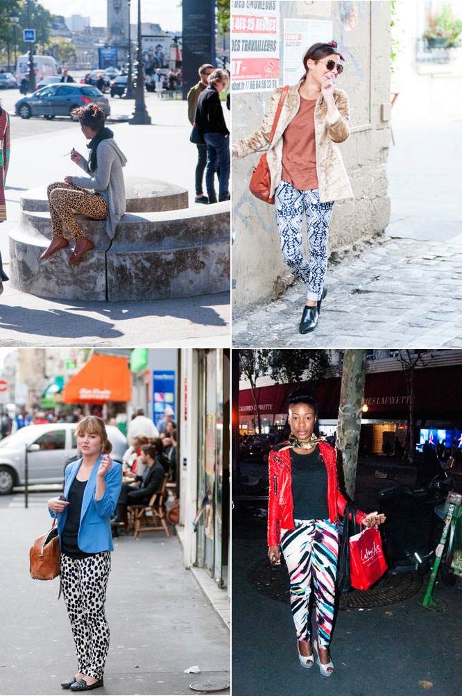 Seen on the Streets of Paris: Printed Trousers