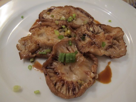 Shiitake mushrooms at Semilla, a Paris restaurant in the 6th Arrondissement